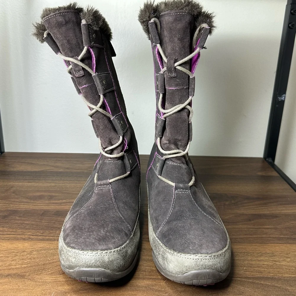 The North Face Brown Suede Abby Waterproof Winter Boots 8